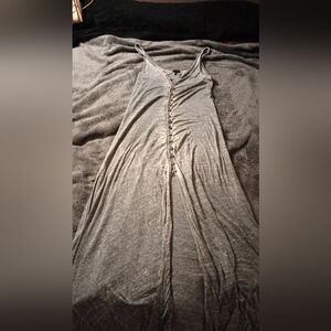 Elegant Gray Maxi Dress